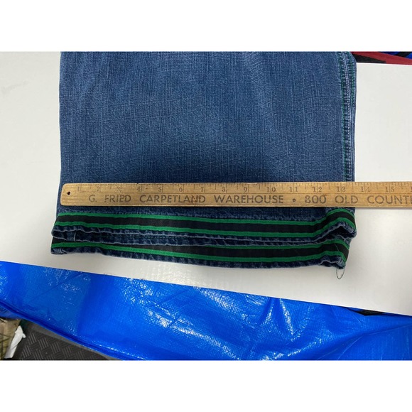 Vintage Koman Jeans Shorts Mens 38 Loose Baggy 90s Hip Hop - Picture 2 of 12